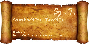 Szathmáry Teréz névjegykártya