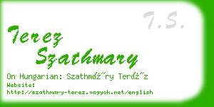 terez szathmary business card